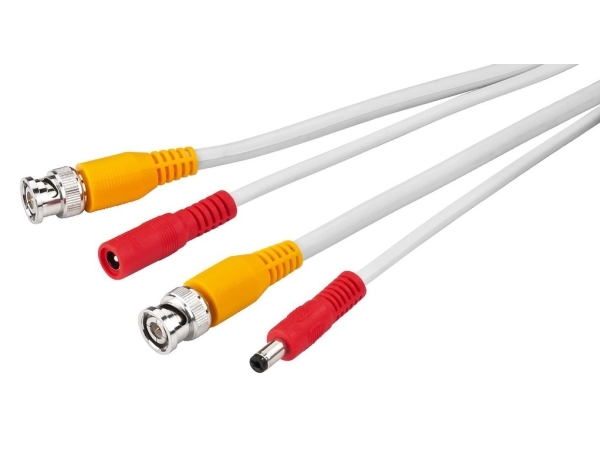 Monacor Vsc-100/Ws Cctv, Strom, Video Verlängerungskabel 10,00 M Weiß
