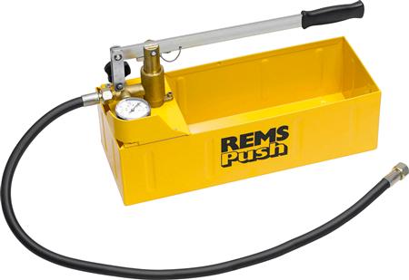 Rems Push, Hand-Druckprüfpumpe Mit Manometer, Zur Druck- Und Dichtheitsprüfung Von Rohrleitungssystemen Und Behältern Bis 6 Mpa/60 Bar