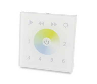 Synergy 21 Led Controller Eos 03 Dmx512 Dual White Cct Wall Switch Black