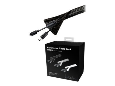 Multibrackets M Cable Sock Roll Velcro Black 50M-L | Polyester | Black | 50M