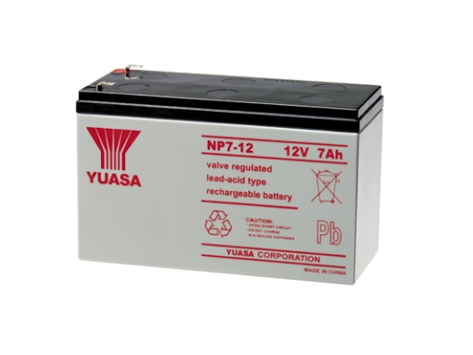 Yuasa Np7-12, 12 V, Hvid, Blybatterier (Vrla), 7000 Mah, 2,65 Kg