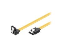 MicroConnect SATA III - SATA-kabel - Serial ATA 150/300/600 - SATA (hun) til SATA (hun) - 70 cm - haspet, 90° stik