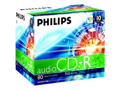 Philips - 10 x CD-R - 700 MB (80 min) - cd-boks