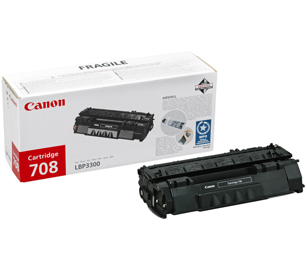 Canon 708 - Sort - Original - Tonerpatron - For I-Sensys Lbp3360 Laser Shot Lbp-3300, 3360