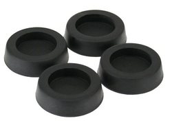 Inline Gummi-Füße, Für Pc Gehäuse, 4Er Pack, Schwarz, Gummi, Schwarz