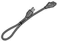 Hp - Strømkabel - Bs 1363 (Han) Til Power Iec 60320 C7 - 0.5 M - Sort - Mellemøsten, Europa - For Deskjet F4210, F4213, F4224, F4230, F4250, F4273, F