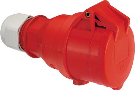 Bals Cee-Verlängerungsschnur H5 690V 16A 4-Polig, Schwarz Multigrip-Kabelentlastung, Quick Connect Ip44 Polyamid