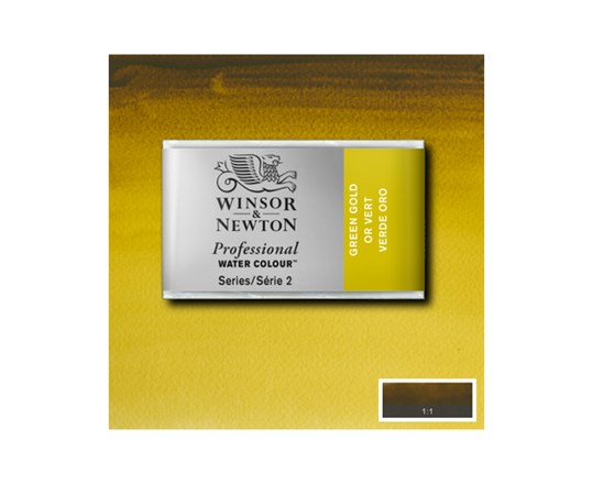 Watercolour Proff Pan Green Gold 294