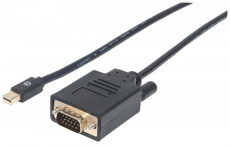 Manhattan 152167, 1,8 M, Mini Displayport, Vga (D-Sub), Hanstik, Hanstik, Lige