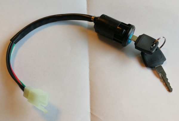 Tändningslås med 2 nycklar (4 stift) | Utomhusleksaker - El & Bensinfordon - Reservdelar | GameStuff