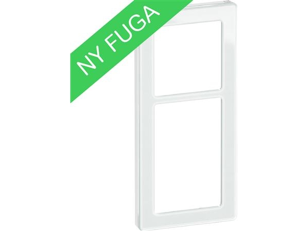 Fuga Pure Designramme Glas 2,5M Hvid