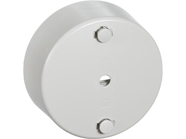 Clips-Roset Rund Ø 80 Mm 3-Leder, Lysegrå