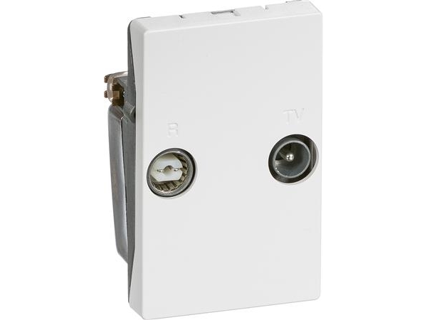 Fuga Td260e Slutdåse Tv/R Hvid