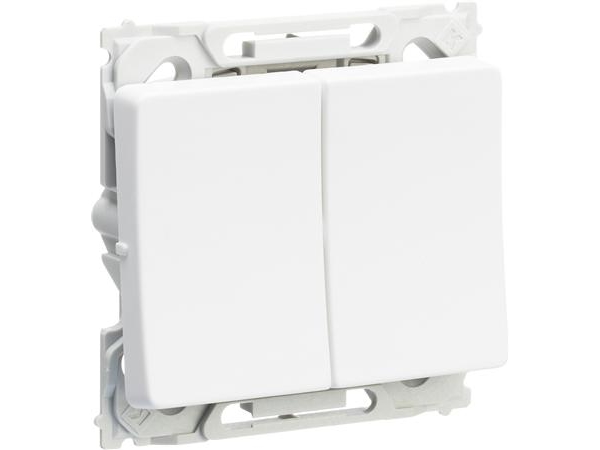 Opus66 Afbryder Krone 16Ax 250V Hvid