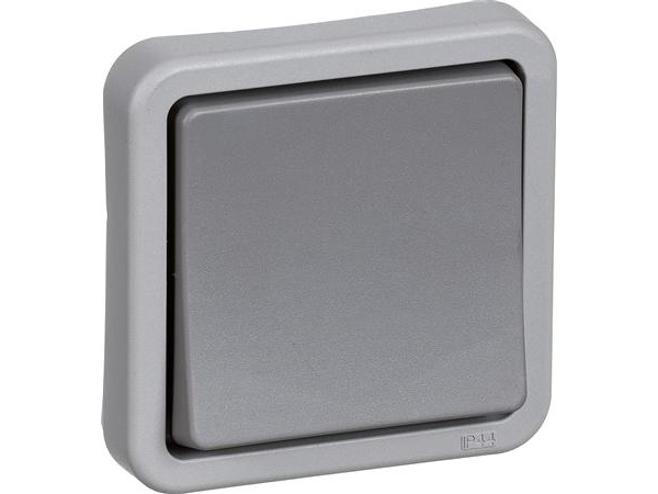 Opus74 Industri Afbryder 1P Ip44 Mørkegrå