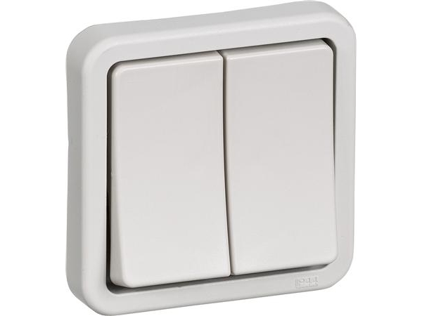 Opus74 Strømafbryder Ip44 Lysegrå