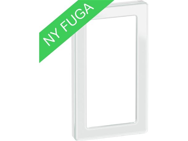 Fuga Pure Designramme Glas 1X2m Indsats Hvid