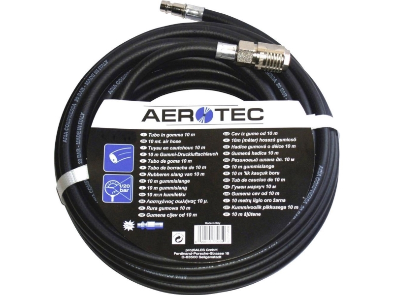 Aerotec neu Trykluftslange 10 m 20 bar