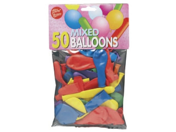 Ballons Ass. 50Pcs/Packung Rund Und Lang - (50 Stk.)