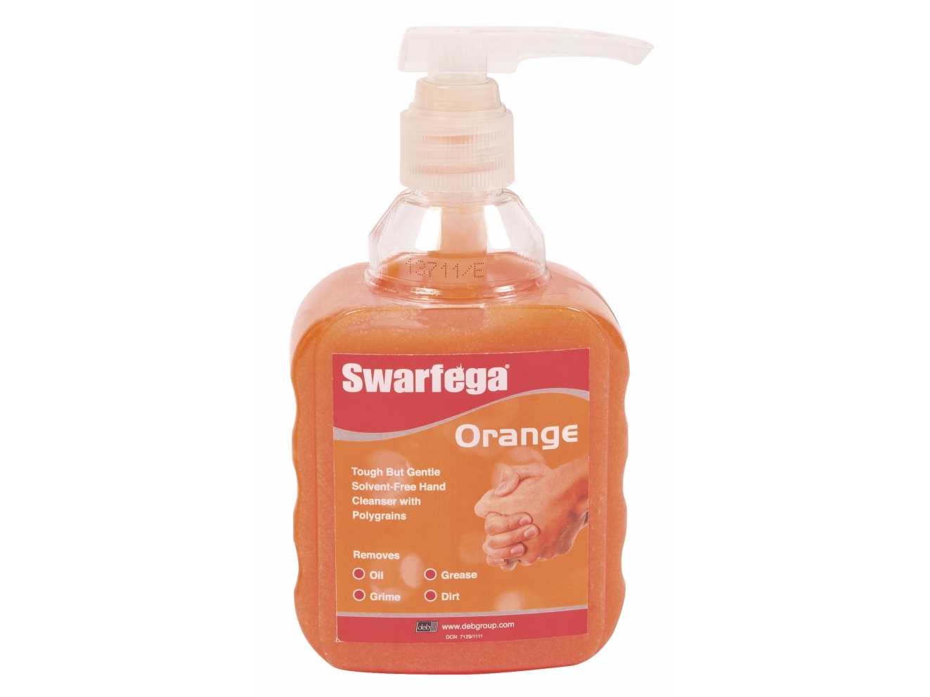 Håndrens, SC Johnson Swarfega Orange, 450 ml, orange, med farve og parfume, med pumpe - (6 stk. x 450 ml)