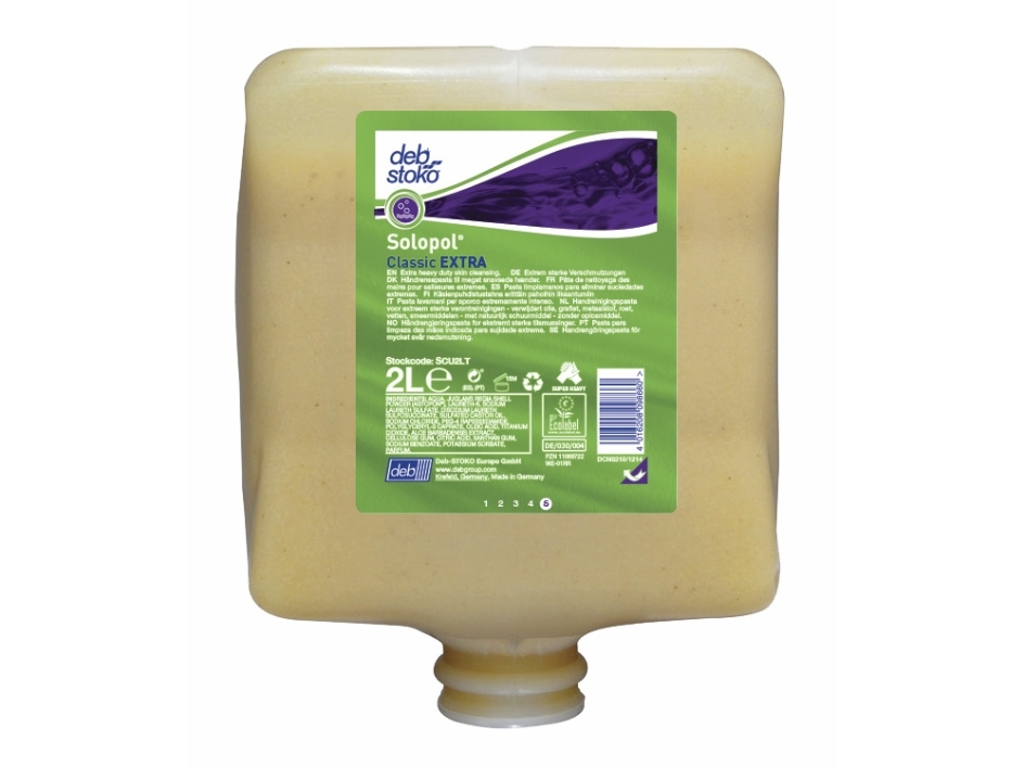 Deb Solopol Extra super kraftig håndrens 2000 ml SCU2LT - Håndrengøring & pleje - Bygge- og anlægsbranchen - Cement