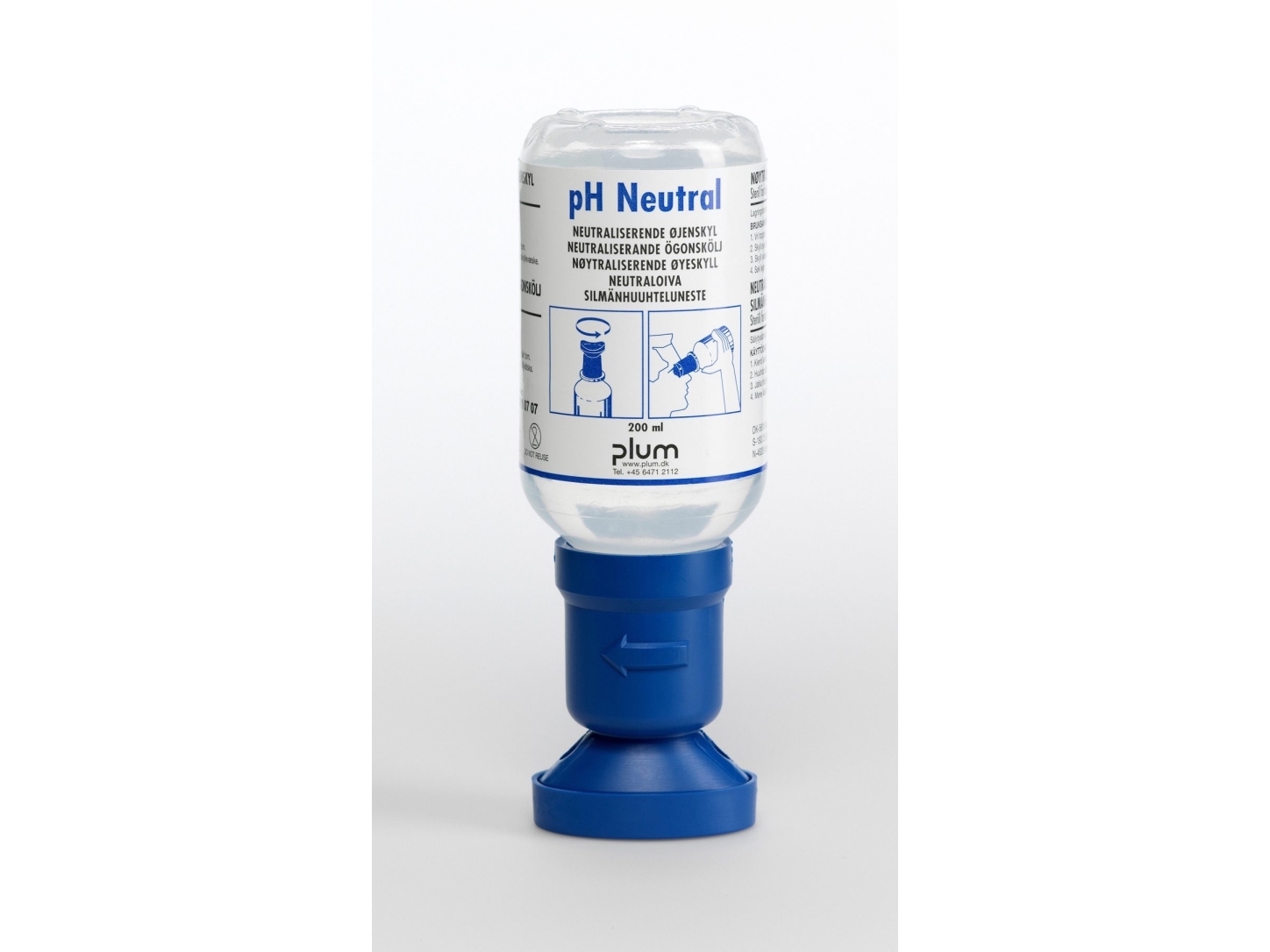 Øjenskyller, Plum, PH Neutral 200 ml, Vandbaseret, transparent - (10 stk.)