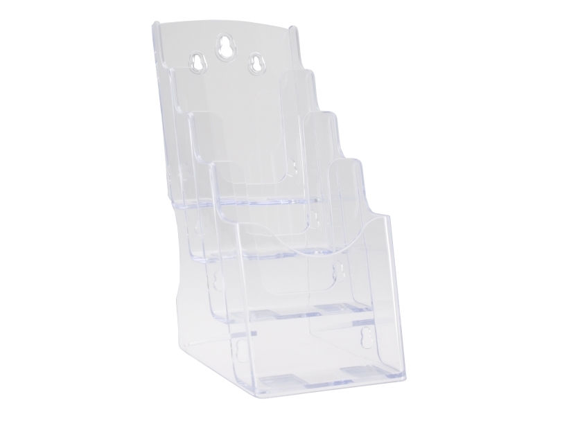 Brochure Holder, Bnt, A6 4 Rum Til Bord Transparent