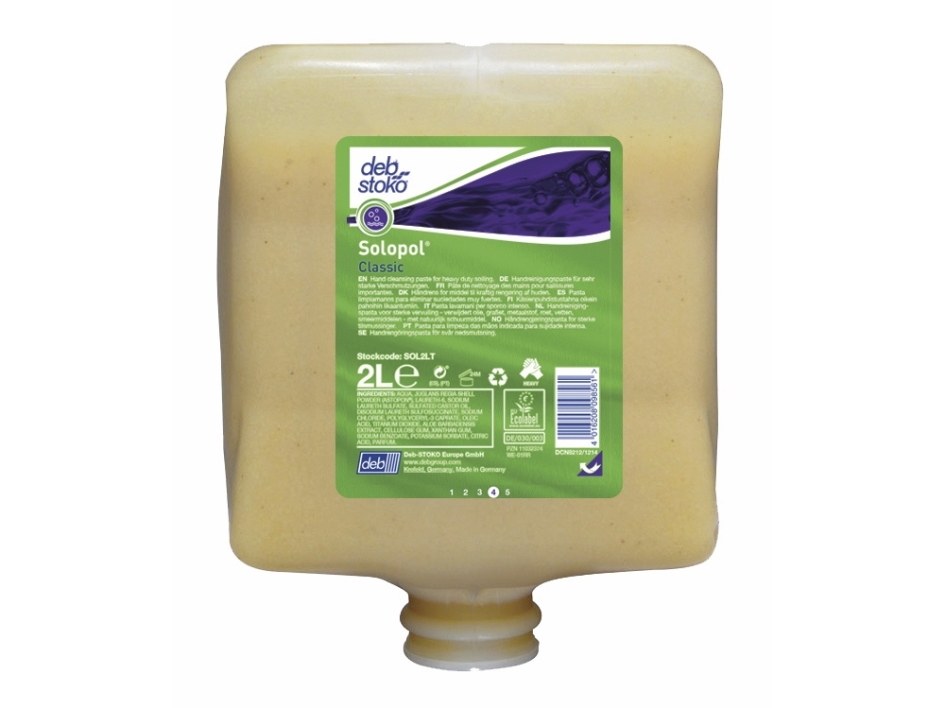 Håndrens Solopol 2 liter - (4 stk.) | Rengöring - Avtorkning - Toalettpapper och dispensrar | GameStuff
