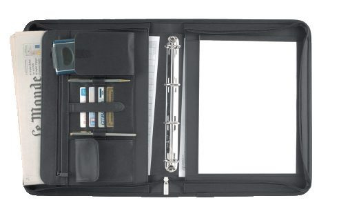 Dokumentmappe, Staedtler Eurostyle Sort, 210X297mm, Antal Ringe: 4 Artificial Leather