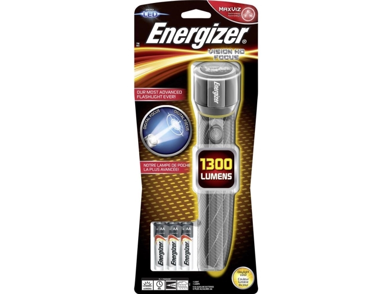 Taschenlampe Energizer Vision Hd, Metall, 6 Aa-Batterien