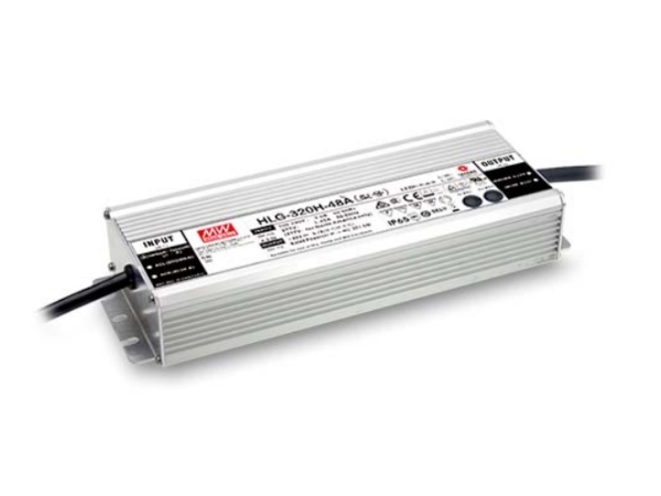 MEAN WELL HLG-320H-54A, 321,3 W, IP65, 62000 h, 90-305 V, 47 ~ 63 hz, 3.5 / 115VC, 1.65 / 230VC, 1.45 / 277VC | Belysning - Tillbehör & reservdelar - Transformator | GameStuff