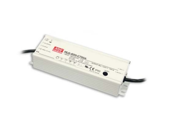 Mean Well Hlg-80H-C700a, 90,3 W, Ip65, 62000 T, 90-305 V, 47 ~ 63 Hz, 0.88 / 115Vc, 0.45 / 230Vc, 0.38 / 277Vc