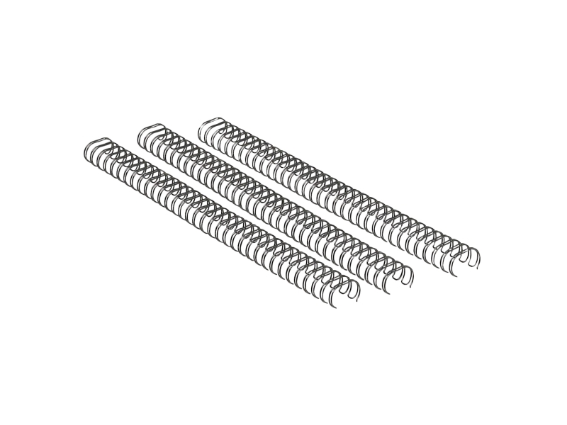 Spiralrygge Fellowes 3:1 wire 14mm sølv A4 101-130ark (100 stk.) | Kontorsmaskiner - Kontorsmaskiner - Trådbindning | GameStuff