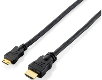 Equip Hdmi Auf Mini Hdmi Kabel, 2.0M, 2 M, Hdmi Typ A (Standard), Hdmi Type C (Mini), 3D, 10,2 Gbit/S, Schwarz