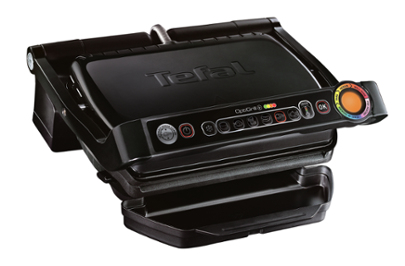 Tefal Gc7148, Sort, Rustfrit Stål, Rektangulær, Berøring, Grid, 600 Cm²