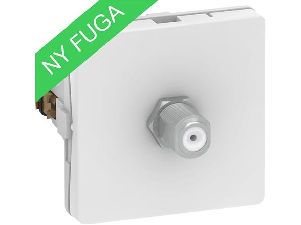 Fuga Udtag Til 1Xf-Connector 1M Hvid