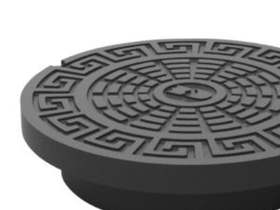 Dæksel Votec med fals 315mm - genbrugsplast. for kegle 225530315