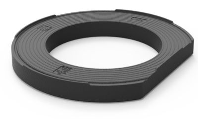 VOTEC Topring 315x100mm m/fals - m/ afskåret kant. Genbrugsplast