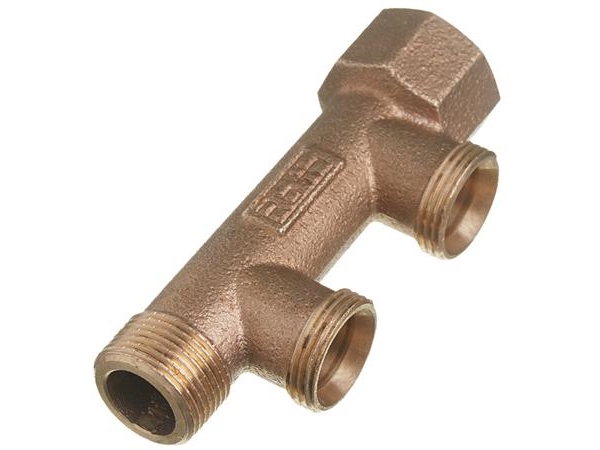 Roth fordelerrør 2 afgreninger x 15 mm pex Euro-red | VVS Artiklar - Rör & Kopplingar - Pex rör och rördelar | GameStuff