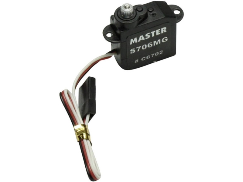 Mini-servo Master S706 MG Analog-servo Titanium Stiksystem Universal (Graupner/JR/Futaba)