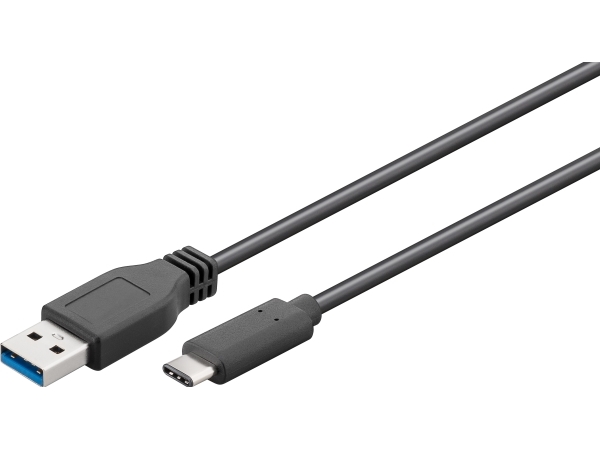 goobay - USB-kabel - 24 pin USB-C (hane) till USB typ A (hane) - USB 3.0 - 2 m - svart