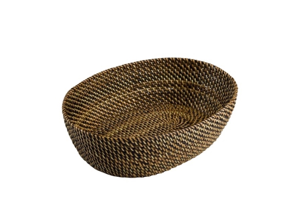 Brødkurv Bastian 24.5x18x7 cm Oval Nitoflet Lys/Mørk