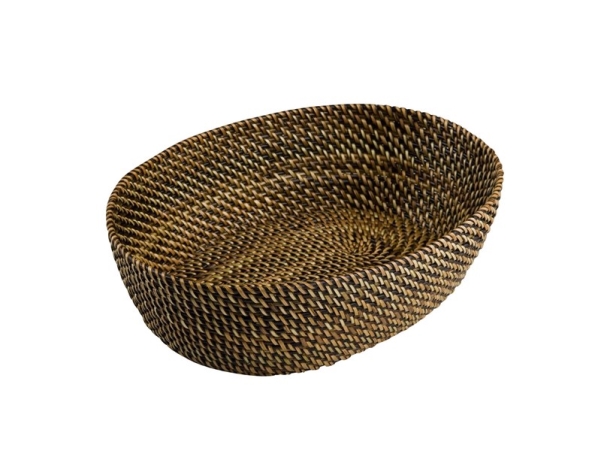 Pillivuyt Bread basket oval 29.5 x 23 cm Light/Dark brown Nito wicker