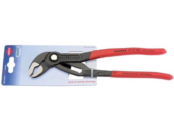 Knipex Wasserpumpenzange Cobra Länge 250Mmmax. Kapazität Rund Ø50mm Max. Kapazität Sechskant 46Mm