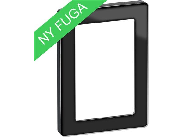 Fuga Pure Designramme Glas 1,5M Sort