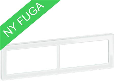 Fuga Pure Designramme Glas 2X2m Hvid