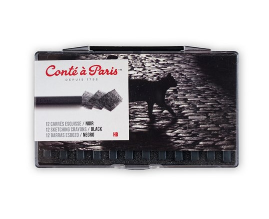 Black Hb Sketch Car-Plast Box