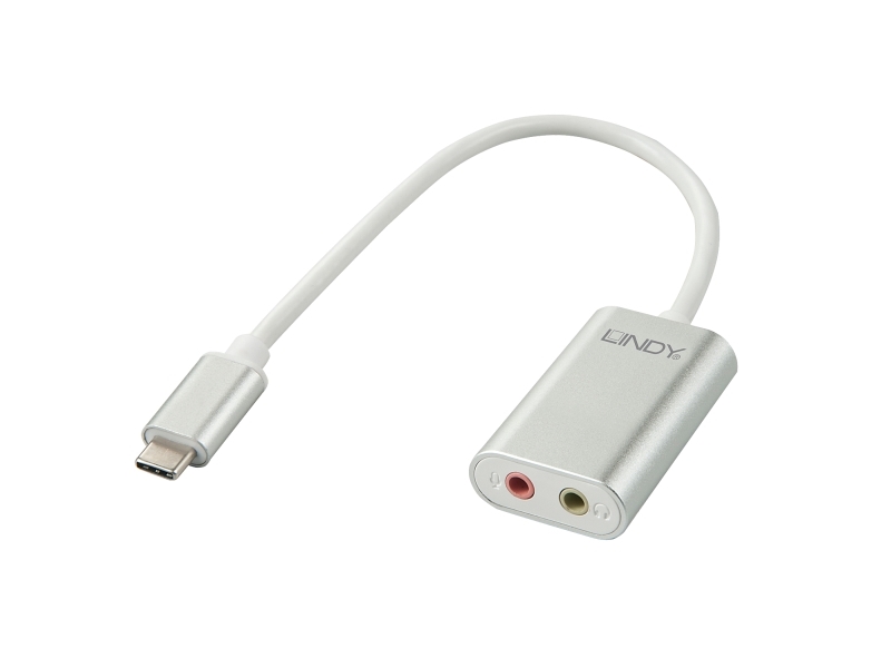 Lindy 42711, Usb C, 3.5Mm, Weiß, Stecker, Buchse, 25 G