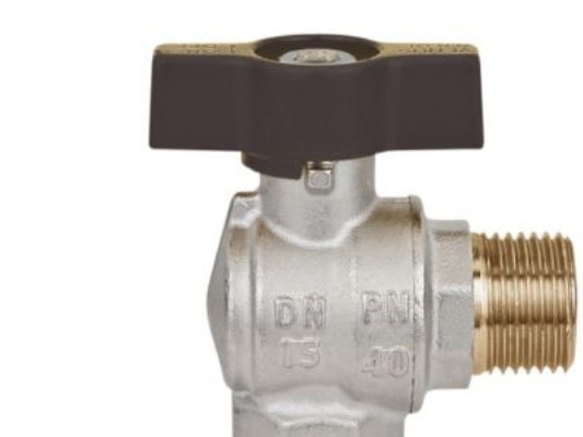 Kvicksilvervinkelkulventil 1 - nippel/sockel T-handtag | VVS Artiklar - Ventiler - Kulventiler | GameStuff