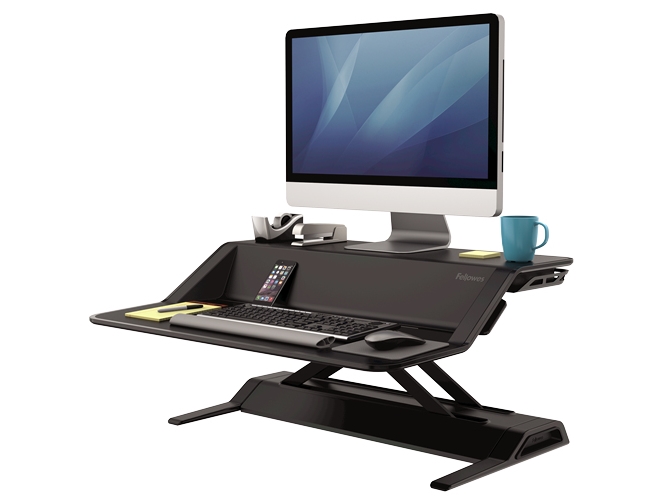 Fellowes Lotus, Svart, 15,8 kg, Fristående, 2,2 kg, 13,6 kg, 10 - 442 mm | Möbler - Bord - Kontorsbord | GameStuff